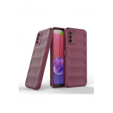 Mey İthalat®  Samsung Galaxy A03S Kılıf Optimum Silikon - Bordo