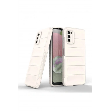 Mey İthalat®  Samsung Galaxy A03S Kılıf Optimum Silikon - Krem