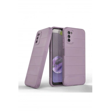 Mey İthalat®  Samsung Galaxy A03S Kılıf Optimum Silikon - Mor