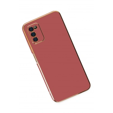 Mey İthalat®  Samsung Galaxy A03S Kılıf Volet Silikon - Kırmızı