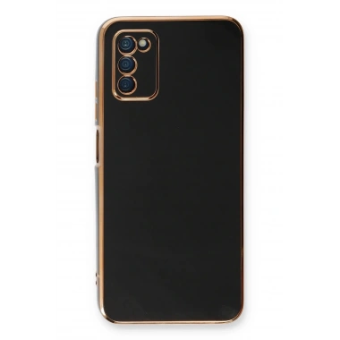 Mey İthalat®  Samsung Galaxy A03S Kılıf Volet Silikon - Siyah