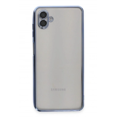 Mey İthalat®  Samsung Galaxy A04 Kılıf  Lensli Silikon - Açık Mavi