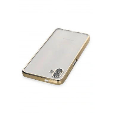 Mey İthalat®  Samsung Galaxy A04 Kılıf  Lensli Silikon - Gold
