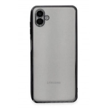 Mey İthalat®  Samsung Galaxy A04 Kılıf  Lensli Silikon - Siyah