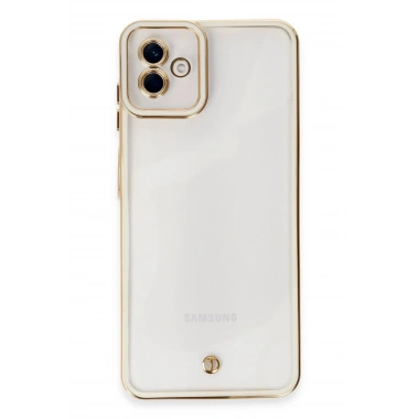 Mey İthalat® Samsung Galaxy A04 Kılıf Liva Lens Silikon - Beyaz
