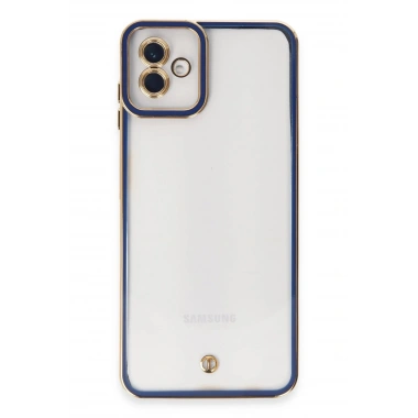 Mey İthalat® Samsung Galaxy A04 Kılıf Liva Lens Silikon - Mavi