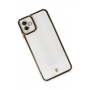 Mey İthalat® Samsung Galaxy A04 Kılıf Liva Lens Silikon - Siyah