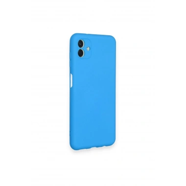 Mey İthalat®  Samsung Galaxy A04 Kılıf Nano içi Kadife Silikon - Mavi