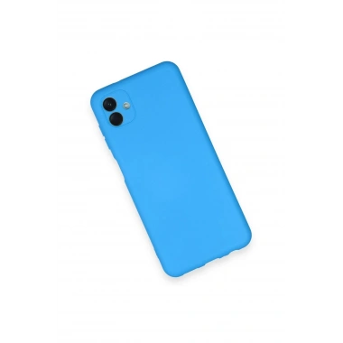 Mey İthalat®  Samsung Galaxy A04 Kılıf Nano içi Kadife Silikon - Mavi