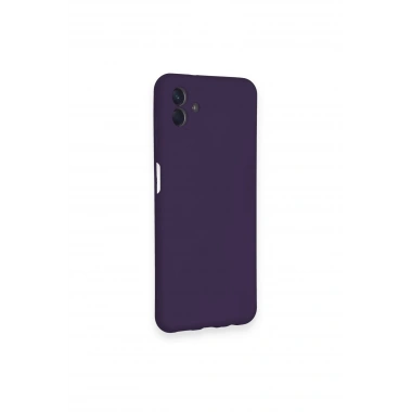 Mey İthalat®  Samsung Galaxy A04 Kılıf Nano içi Kadife Silikon - Mor