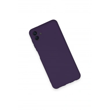 Mey İthalat®  Samsung Galaxy A04 Kılıf Nano içi Kadife Silikon - Mor