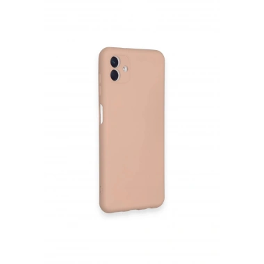 Mey İthalat®  Samsung Galaxy A04 Kılıf Nano içi Kadife Silikon - Pudra