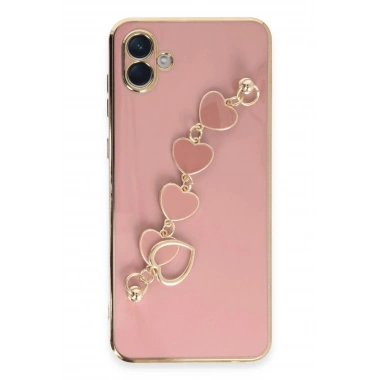 Mey İthalat® Samsung Galaxy A04E Kılıf Esila Silikon - Pudra