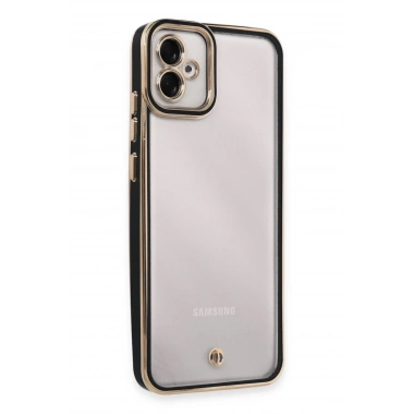 Mey İthalat® Samsung Galaxy A04E Kılıf Liva Lens Silikon - Siyah