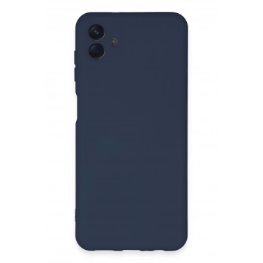 Mey İthalat®  Samsung Galaxy A04E Kılıf Nano içi Kadife Silikon - Lacivert