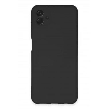 Mey İthalat®  Samsung Galaxy A04E Kılıf Nano içi Kadife Silikon - Siyah