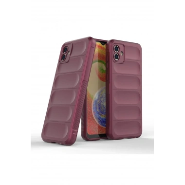 Mey İthalat®  Samsung Galaxy A04E Kılıf Optimum Silikon - Bordo