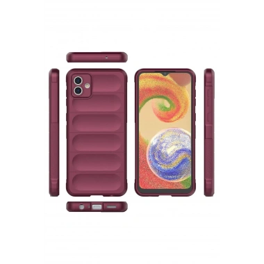 Mey İthalat®  Samsung Galaxy A04E Kılıf Optimum Silikon - Bordo