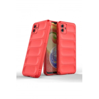 Mey İthalat®  Samsung Galaxy A04E Kılıf Optimum Silikon - Kırmızı