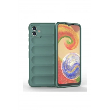 Mey İthalat®  Samsung Galaxy A04E Kılıf Optimum Silikon - Koyu Yeşil