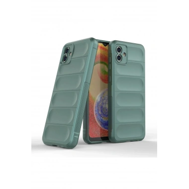 Mey İthalat®  Samsung Galaxy A04E Kılıf Optimum Silikon - Koyu Yeşil