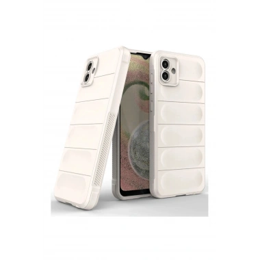 Mey İthalat®  Samsung Galaxy A04E Kılıf Optimum Silikon - Krem