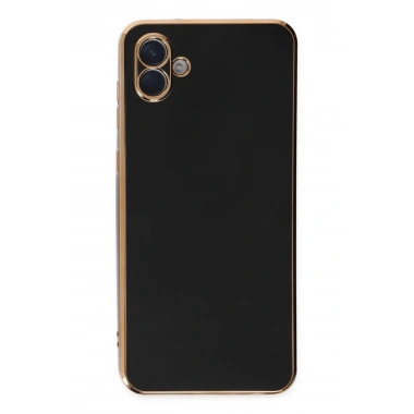 Mey İthalat®  Samsung Galaxy A04E Kılıf Volet Silikon - Siyah