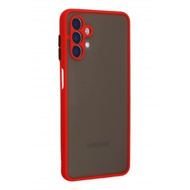 Mey İthalat®  Samsung Galaxy A04S Kılıf Montreal Silikon Kapak - Kırmızı