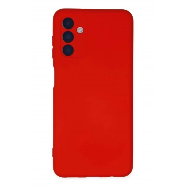 Mey İthalat®  Samsung Galaxy A04S Kılıf Nano içi Kadife Silikon - Kırmızı