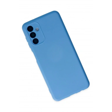 Mey İthalat®  Samsung Galaxy A04S Kılıf Nano içi Kadife Silikon - Mavi