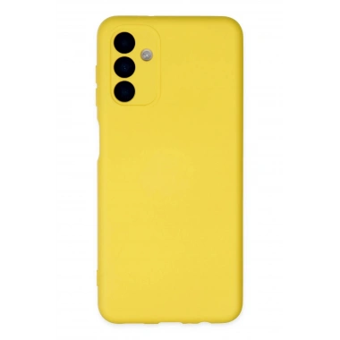 Mey İthalat®  Samsung Galaxy A04S Kılıf Nano içi Kadife Silikon - Sarı