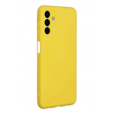 Mey İthalat®  Samsung Galaxy A04S Kılıf Nano içi Kadife Silikon - Sarı