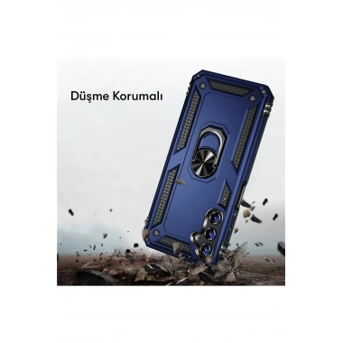 Mey İthalat® Samsung Galaxy A04S Kılıf Sofya Yüzüklü Silikon Kapak - Siyah