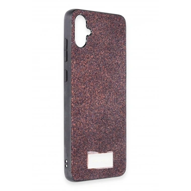 Mey İthalat®  Samsung Galaxy A05 Bright Simli Kapak - Derin Mor
