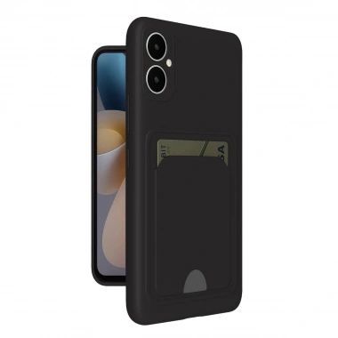 Mey İthalat®  Samsung Galaxy A05 Kelvin Kartvizitli Silikon - Siyah