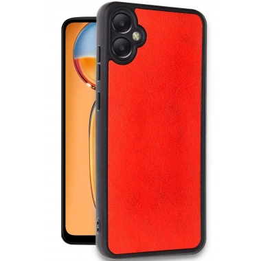 Mey İthalat®  Samsung Galaxy A05 Kılıf Aras Deri Kapak - Kırmızı