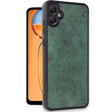 Mey İthalat®  Samsung Galaxy A05 Kılıf Aras Deri Kapak - Koyu Yeşil