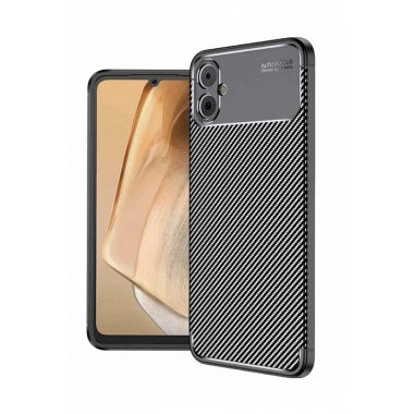 Mey İthalat®  Samsung Galaxy A05 Kılıf Auto Focus Karbon Kapak - Siyah