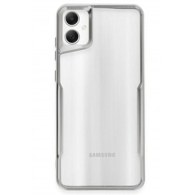 Mey İthalat®  Samsung Galaxy A05 Kılıf Boyi Silikon Kapak - Gümüş