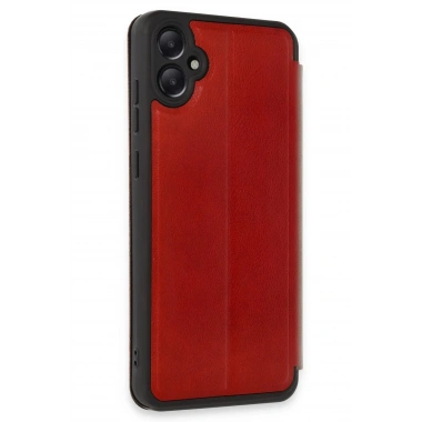 Mey İthalat® Samsung Galaxy A05 Kılıf Flip Cover - Kırmızı