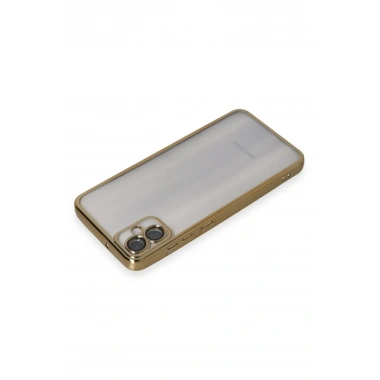 Mey İthalat®  Samsung Galaxy A05 Kılıf  Lensli Silikon - Gold