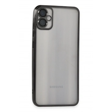 Mey İthalat®  Samsung Galaxy A05 Kılıf  Lensli Silikon - Siyah