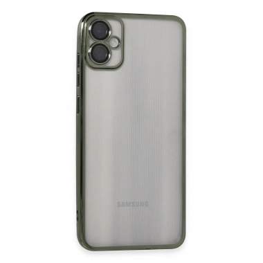Mey İthalat®  Samsung Galaxy A05 Kılıf  Lensli Silikon - Yeşil