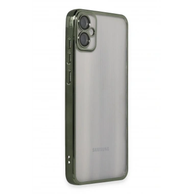 Mey İthalat®  Samsung Galaxy A05 Kılıf  Lensli Silikon - Yeşil