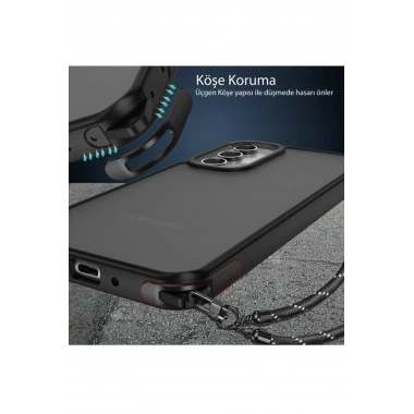 Mey İthalat® Samsung Galaxy A05S Kılıf Elegant Kapak - Titan Gri