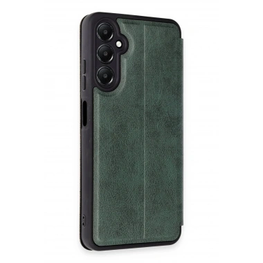 Mey İthalat®  Samsung Galaxy A05S Kılıf Flip Cover - Koyu Yeşil