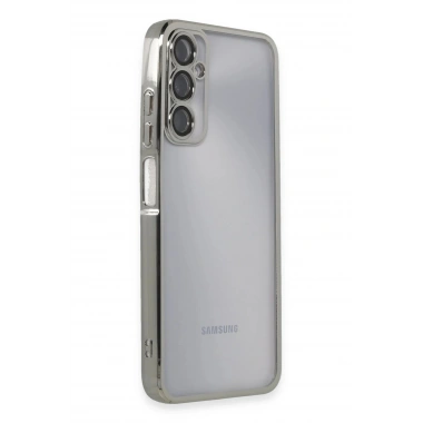 Mey İthalat®  Samsung Galaxy A05S Kılıf  Lensli Silikon - Gümüş