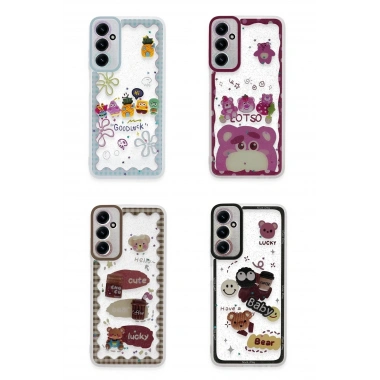 Mey İthalat®  Samsung Galaxy A05S Kılıf Sweet Desenli Silikon Kapak - Şeffaf