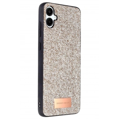 Mey İthalat®  Samsung Galaxy A06 Bright Simli Kapak - Gold