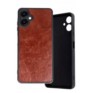 Mey İthalat®  Samsung Galaxy A06 Kılıf Aras Deri Kapak - Bordo
